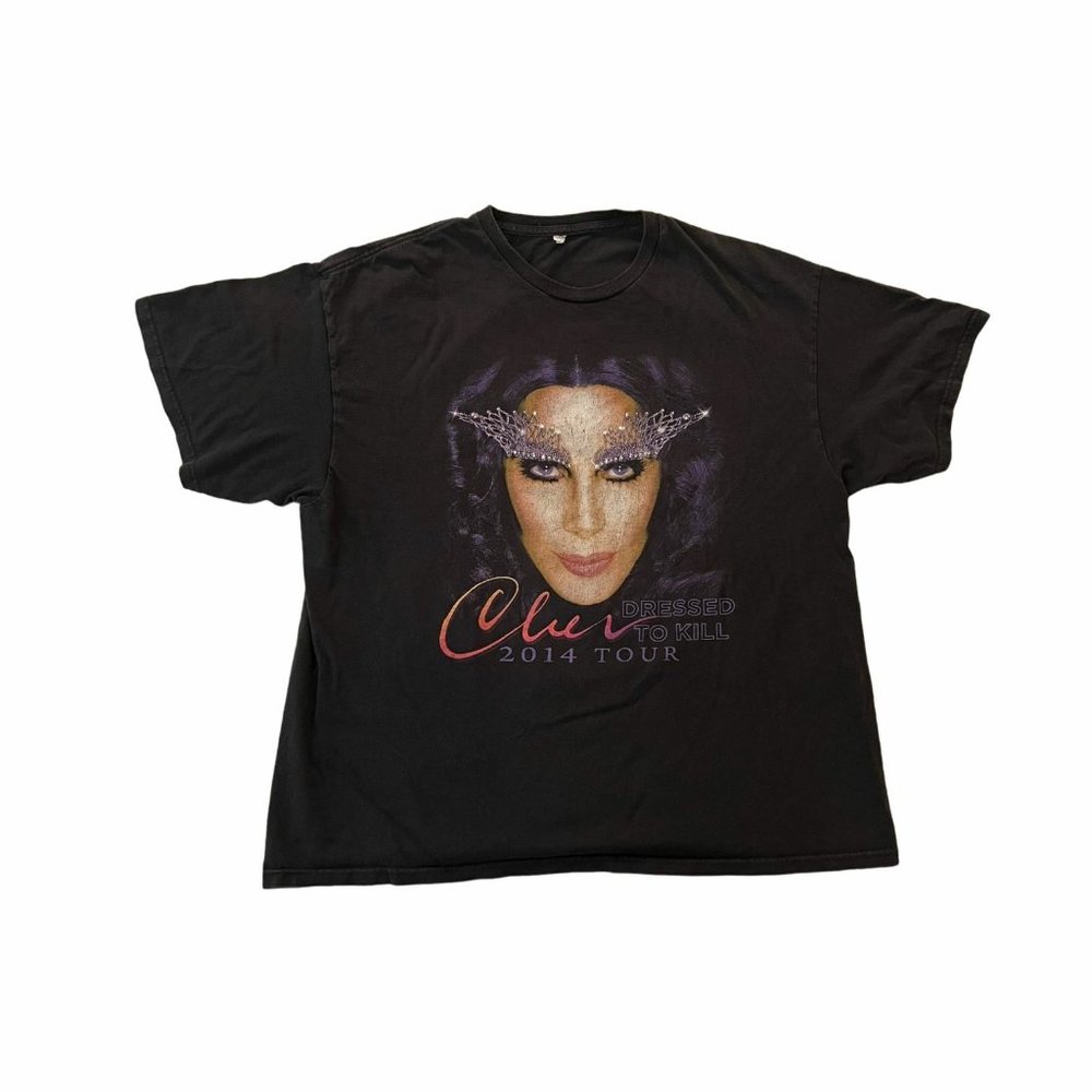 Cher - Dressed To Kill Tour w/ Cyndi Lauper - 2014 (XL) Vintage T-Shirt